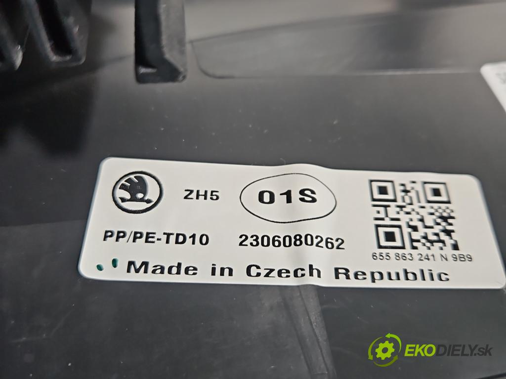 Skoda Scala 2019- 1.5 TSI 150 hp manual 110 kW 1498 cm3 5- loketní opěrka  (Loketní opěrka)