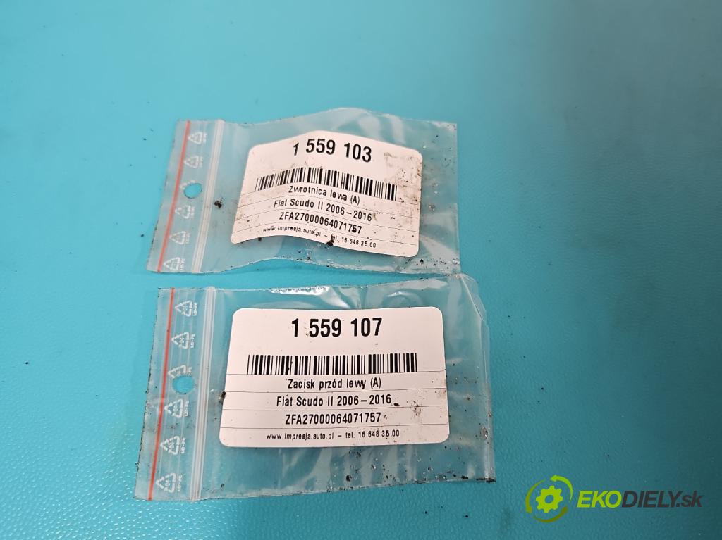 Fiat Scudo II 2006-2016 2.0 jtd 120 HP manual 88 kW 1997 cm3 5- brzdič predné ľavý  (Kľučka dverí ostatné)