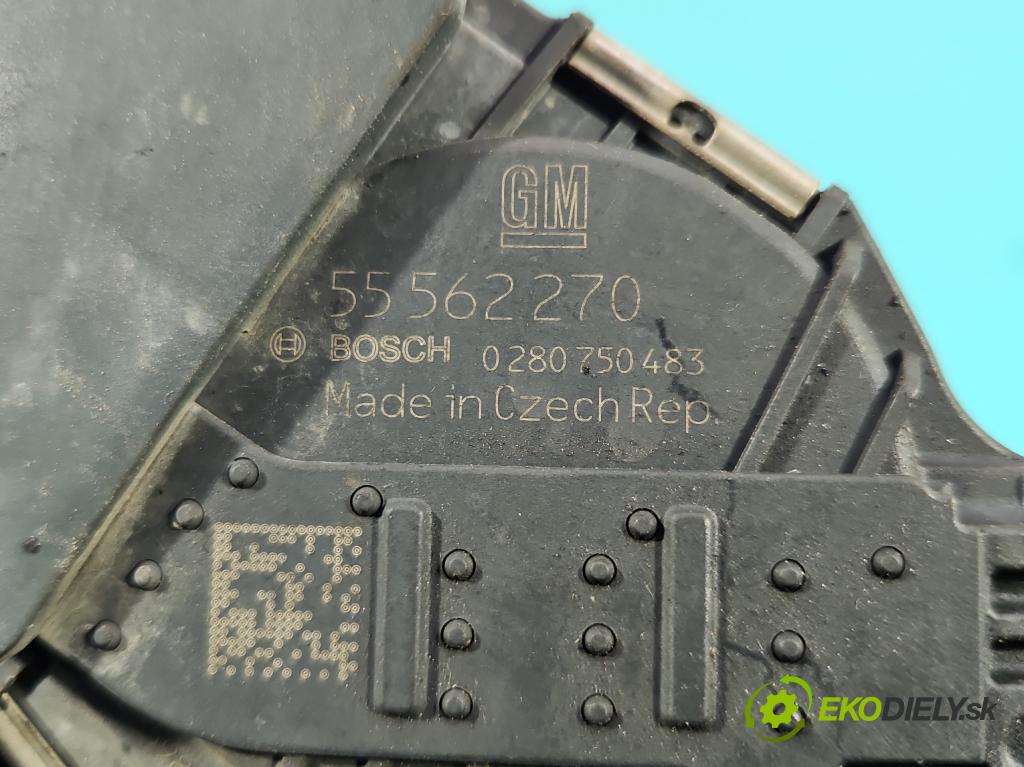 Opel Meriva B 2010-2017 1.4 16V 101 HP manual 74 kW 1398 cm3 5- klapka 55562270 (Škrtiaca klapka)