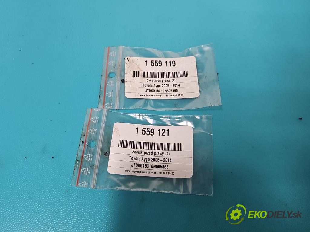 Toyota Aygo 2005-2014 1.0 12V 68 HP manual 50 kW 998 cm3 5- náboj pravé  (Náboj kolesa)