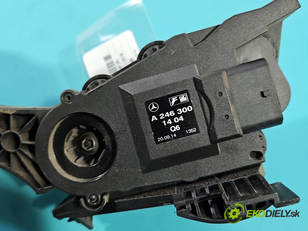 Mercedes B W246  2011-2018 2.1 cdi 136 HP automatic 100 kW 2143 cm3 5- pedal plyn potenciometr: A2463001404