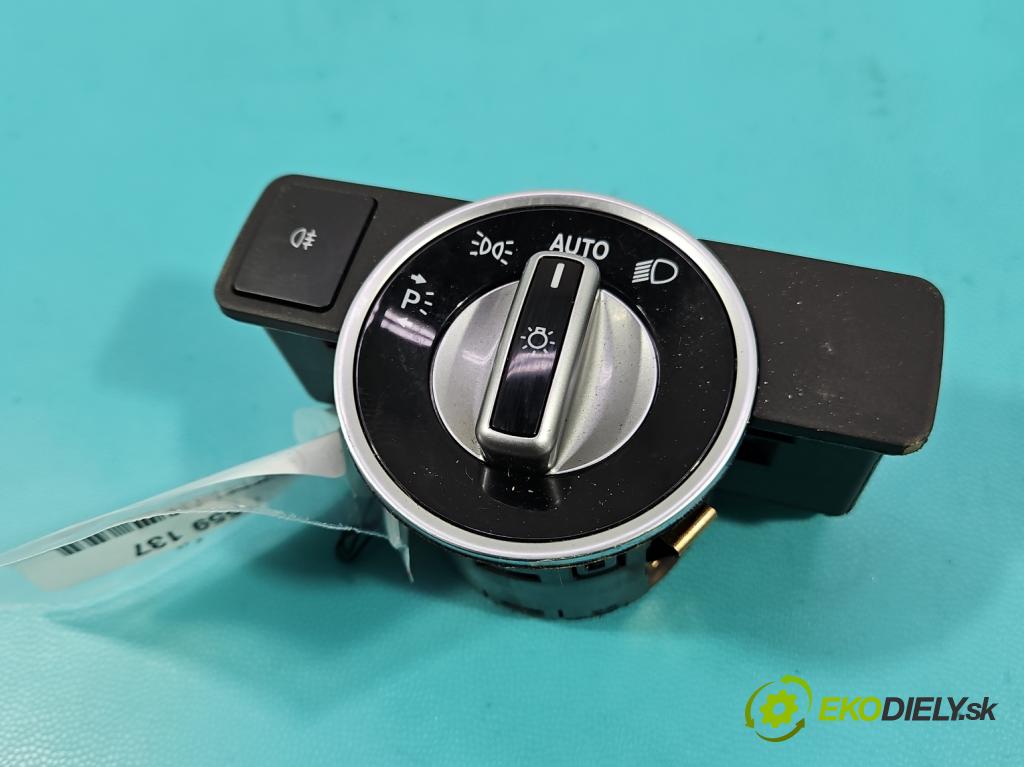 Mercedes B W246  2011-2018 2.1 cdi 136 HP automatic 100 kW 2143 cm3 5- prepínač světla: na doska: A2129050551