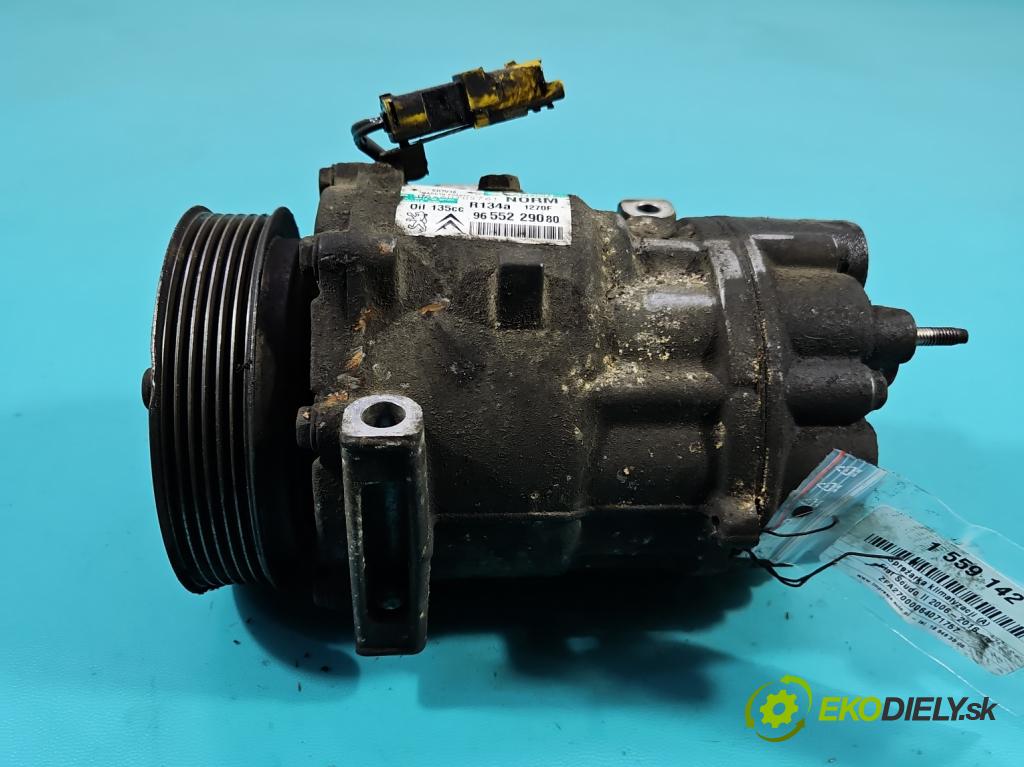 Fiat Scudo II 2006-2016 2.0 jtd 120 hp manual 88 kW 1997 cm3 5- Kompresor: klíma 9655229080 (Kompresor klimatizace)