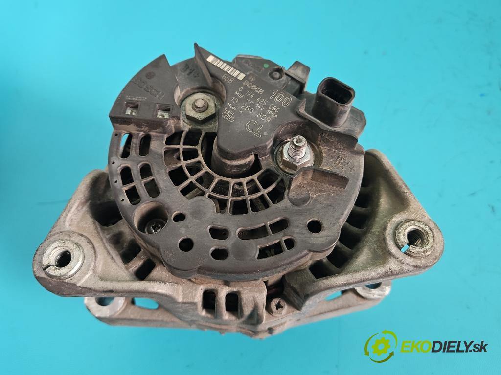 Opel Meriva B 2010-2017 1.4 16V 101 HP manual 74 kW 1398 cm3 5- Alternator 0124425085 (Alternátor)