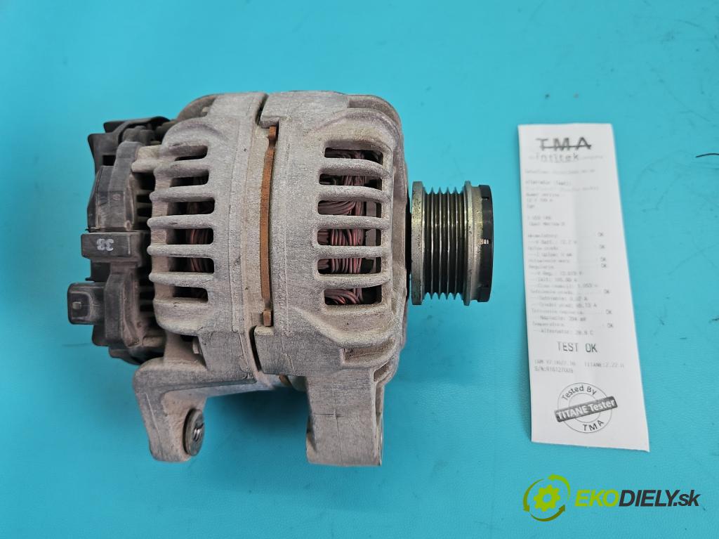 Opel Meriva B 2010-2017 1.4 16V 101 hp manual 74 kW 1398 cm3 5- Alternator 0124425085 (Alternátor)