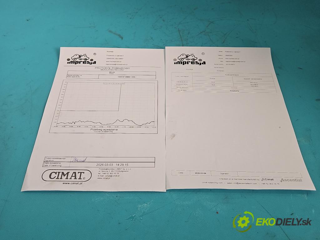 Bmw 3 E90 2005-2013 2.0d (M47): 163 HP manual 120 kW 1995 cm3 5- turbodúchadlo, turbo repasovaná 49135-05670