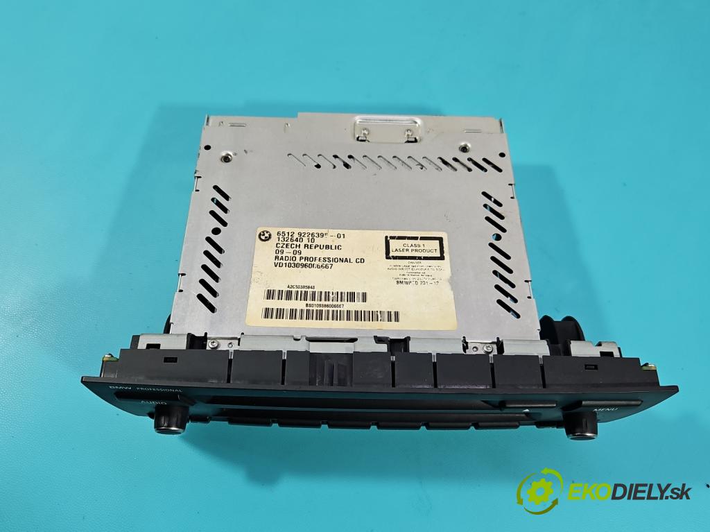 Bmw 1 E87 2004-2011 2.0d 150 HP manual 110 kW 1995 cm3 5- Radio originál 9226395