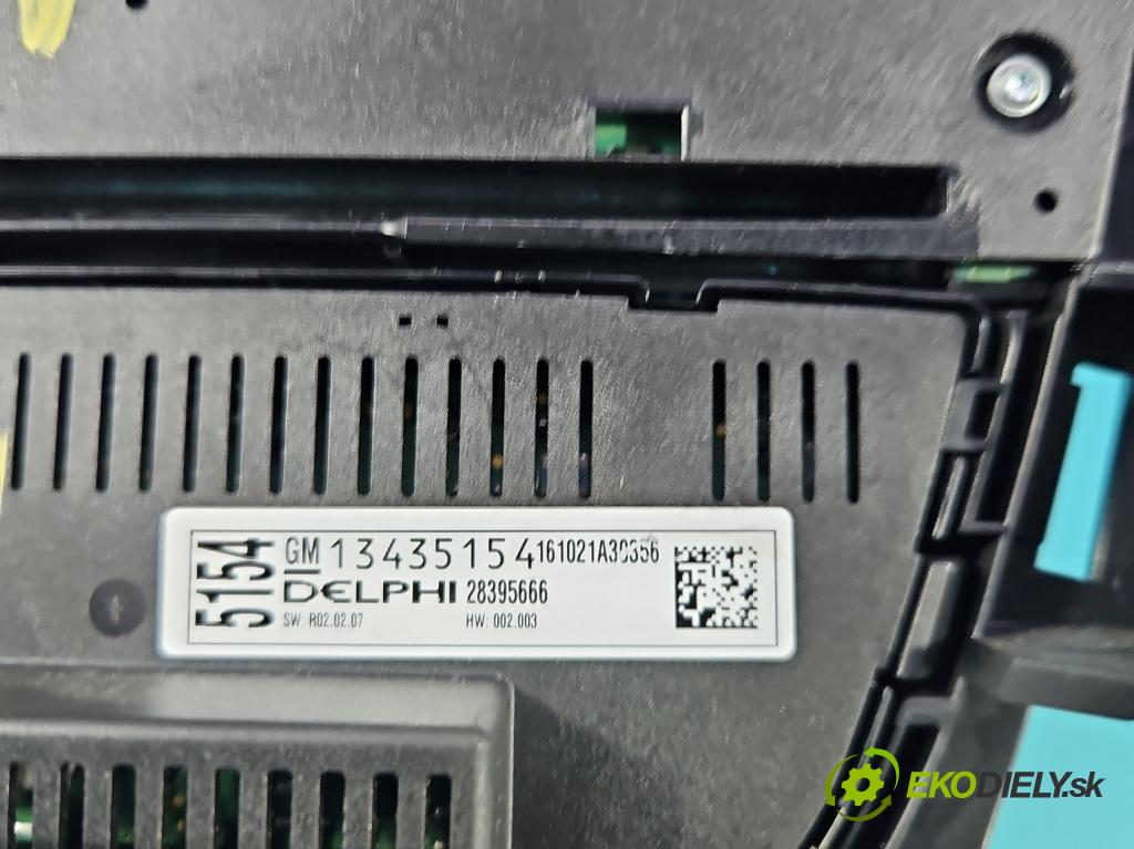 Opel Meriva B 2010-2017 1.4 16V 101 HP manual 74 kW 1398 cm3 5- Radio originál 23348239