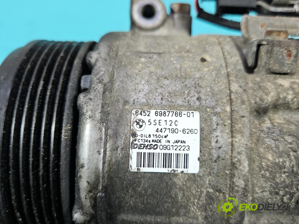 Bmw 3 E90 2005-2013 2.0d (M47): 163 HP manual 120 kW 1995 cm3 5- Kompresor: klimatizácie 6987766 (Kompresor klimatizácie)