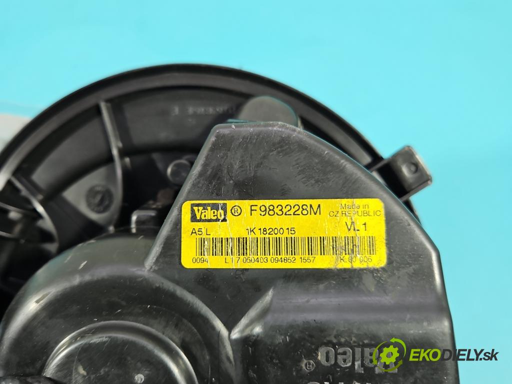 Vw Touran I 2003-2015 1.9 tdi 101 HP manual 74 kW 1896 cm3 5- ventilátor vzduchu 1K1820015