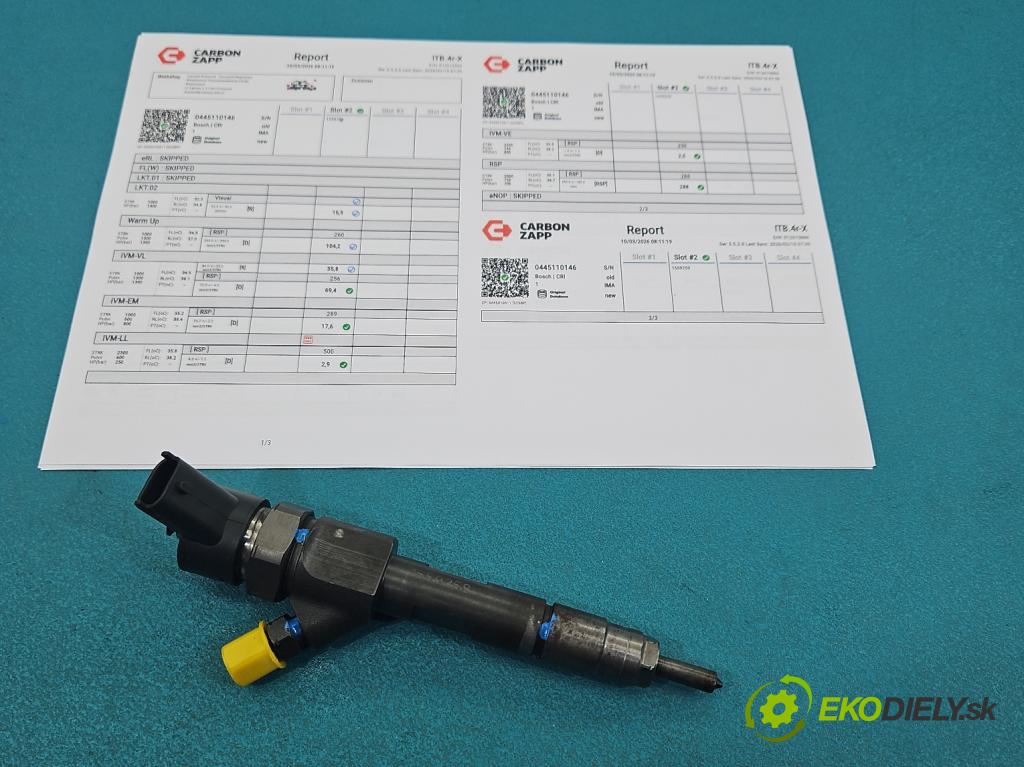 Renault Scenic I 1996-2003 1.9 dci 102 hp manual 75 kW 1870 cm3 5- vstřikovač 0445110146 (Vstřikovač paliva)