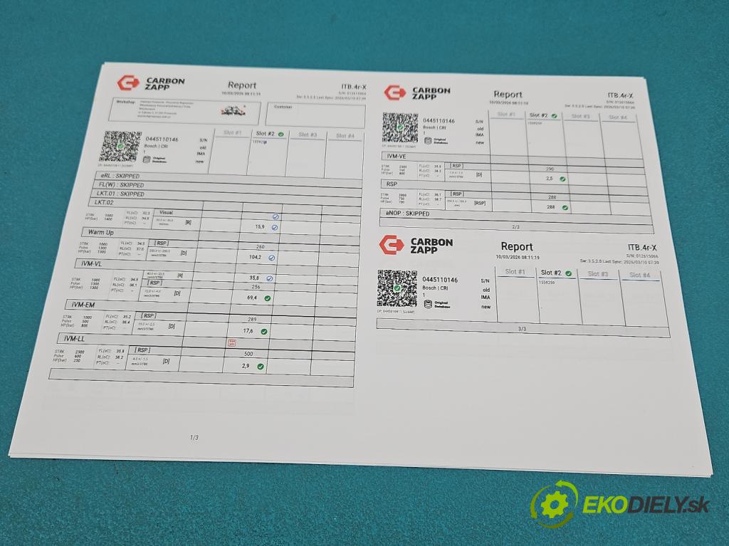 Renault Scenic I 1996-2003 1.9 dci 102 hp manual 75 kW 1870 cm3 5- vstřikovač 0445110146 (Vstřikovač paliva)