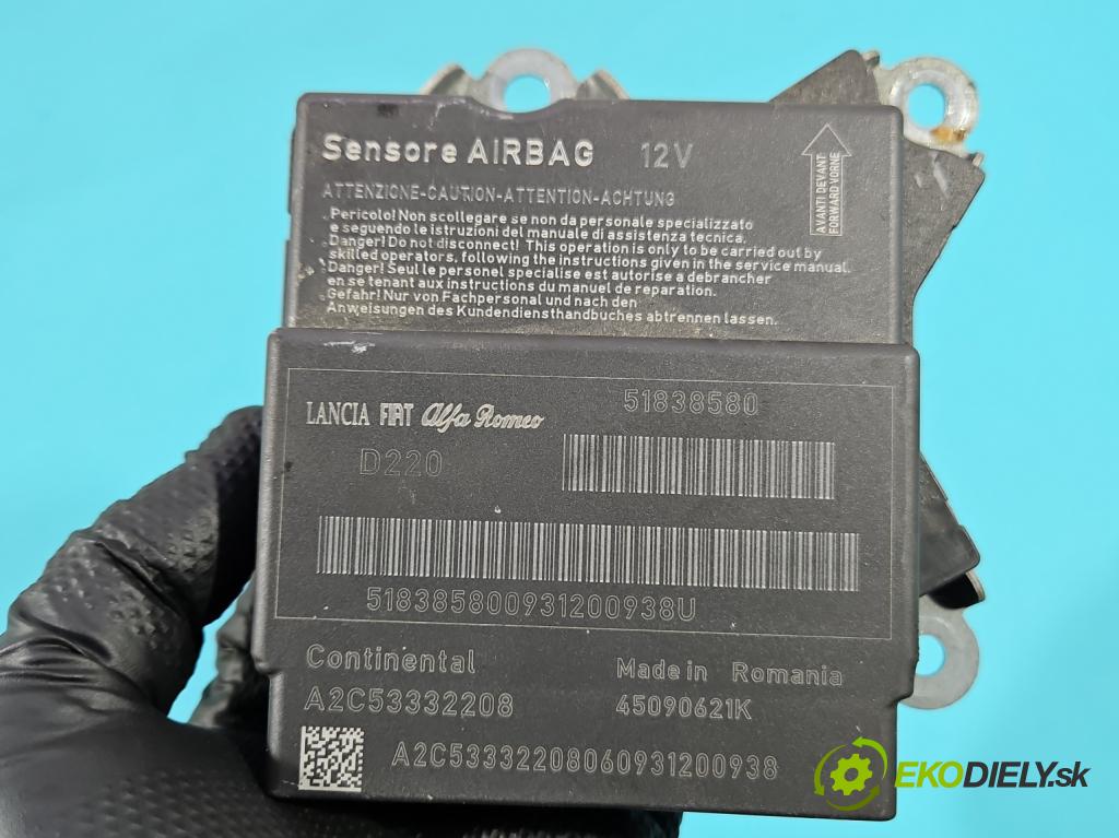 Fiat Punto Grande 1.4 8V 77 HP manual 57 kW 1368 cm3 5- riadiaca jednotka vankúše: 51838580