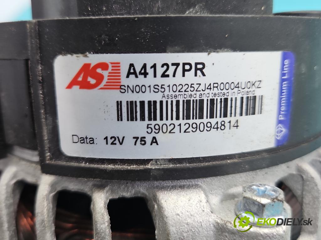 Fiat Punto Grande 1.4 8V 77 hp manual 57 kW 1368 cm3 5- Alternator A4127PR (Alternátor)