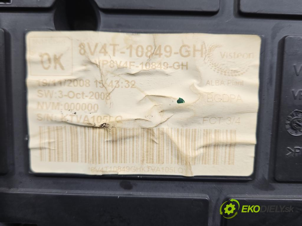 Ford Focus Mk2 2004-2011 1.6 tdci 109 HP manual 80 kW 1560 cm3 5- prístrojovka/ budíky VP8V4F-10A855-A (Prístrojová doska)