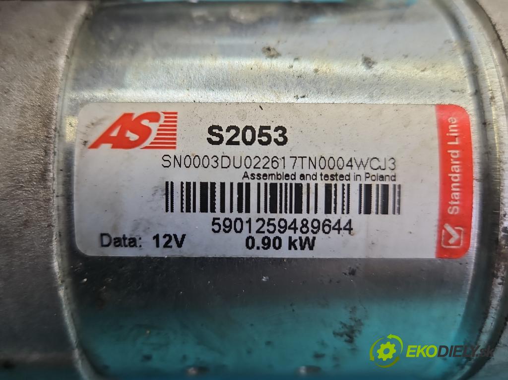 Fiat Punto Grande 1.4 8V 77 HP manual 57 kW 1368 cm3 5- štartér  (Štartér)