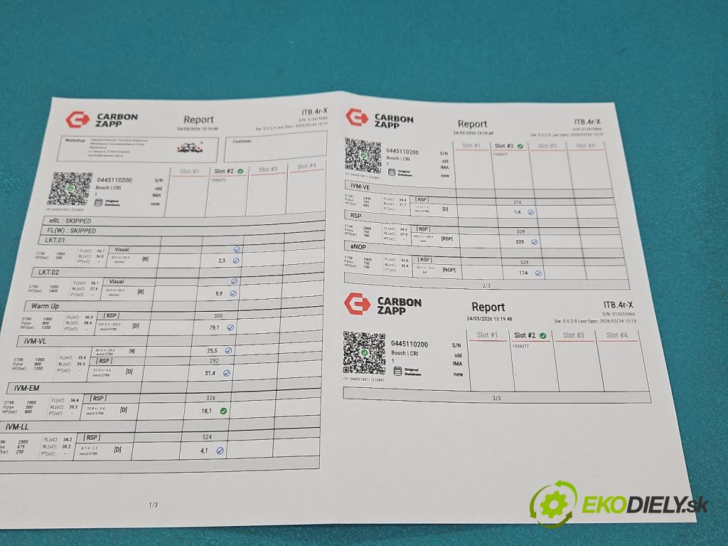 Chrysler Pt cruiser 2.2 CRD 121KM manual 89 kW 2148 cm3 5- vstrek 0445110200 (Vstrekovač paliva)