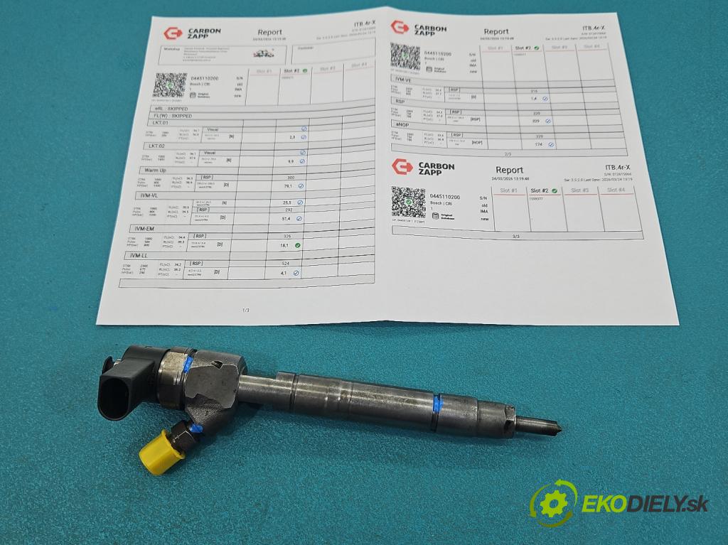 Chrysler Pt cruiser 2.2 CRD 121KM manual 89 kW 2148 cm3 5- vstřikovač 0445110200 (Vstřikovač paliva)