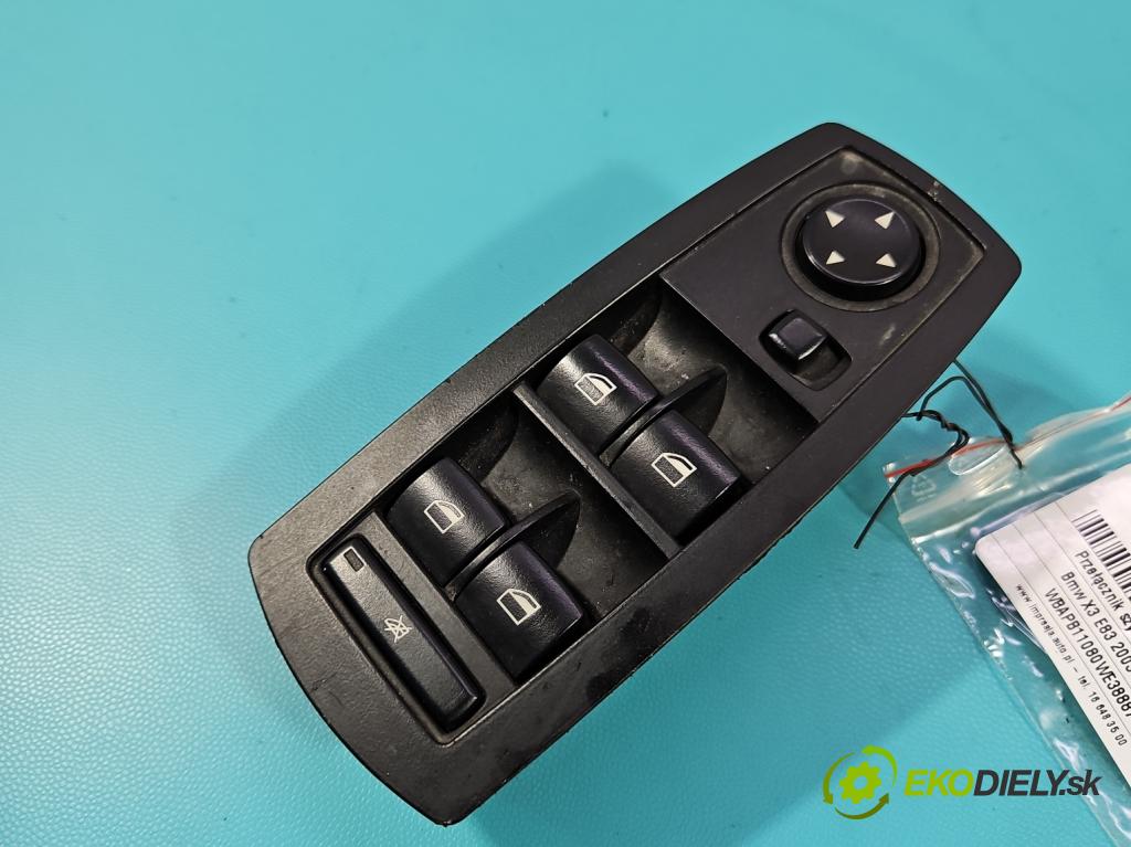 Bmw X3 E83 2003-2010 2.0d 150 HP manual 110 kW 1995 cm3 5- prepínač okien spätných zrkadiel 3414352