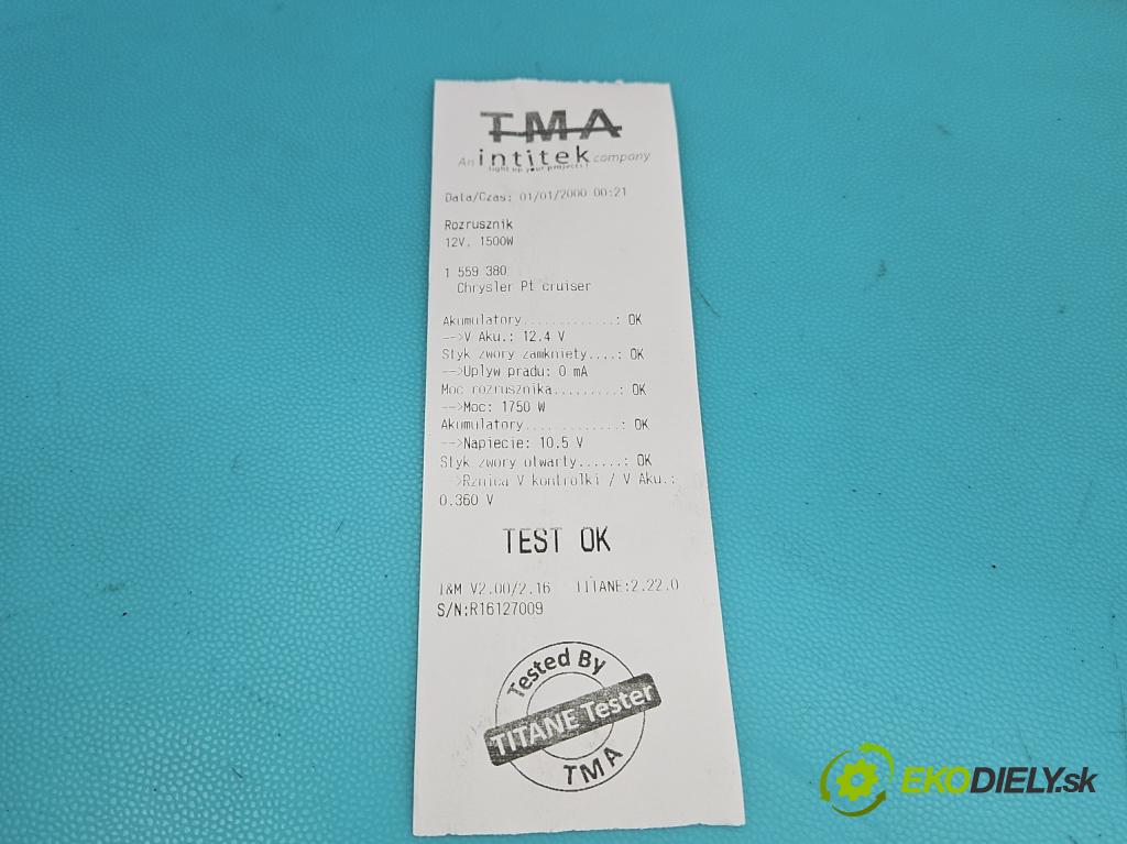 Chrysler Pt cruiser 2.2 CRD 121KM manual 89 kW 2148 cm3 5- štartér M002T88572ZC (Štartér)