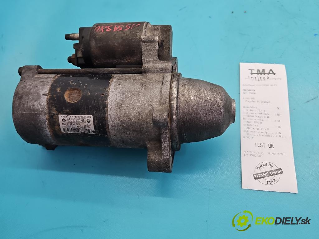 Chrysler Pt cruiser 2.2 CRD 121KM manual 89 kW 2148 cm3 5- startér: M002T88572ZC (Startér)