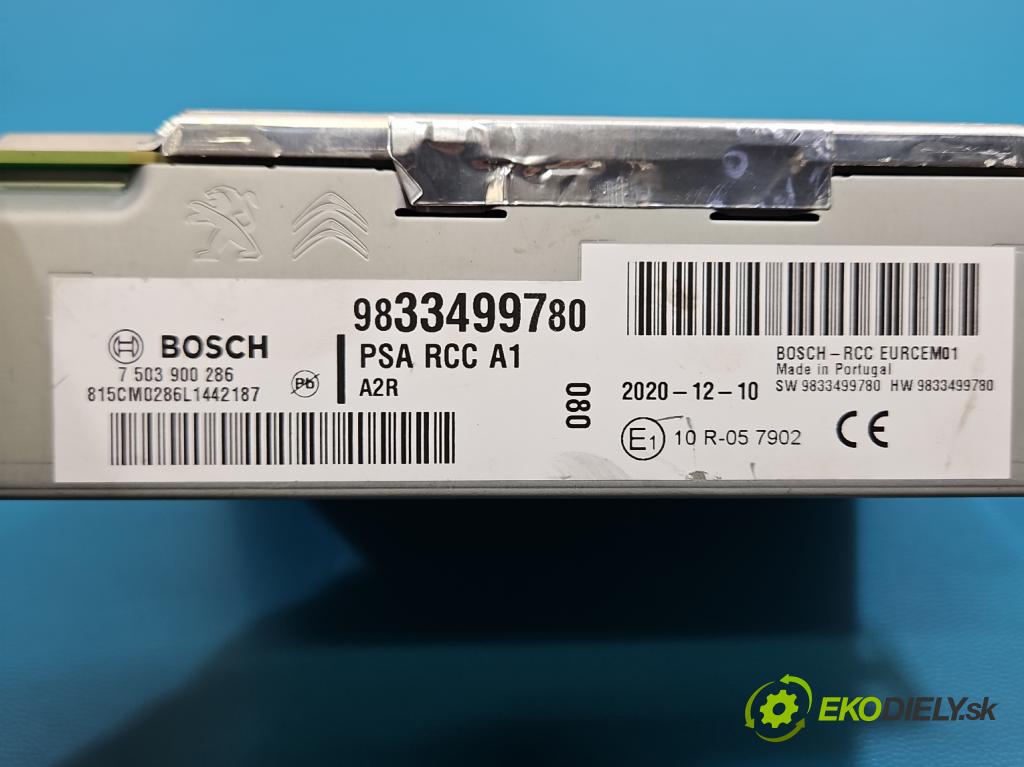 Citroen C5 Aircross 17-25 1.2 T 131 HP manual 96 kW 1199 cm3 5- Navigácia: čítačka 9833499780