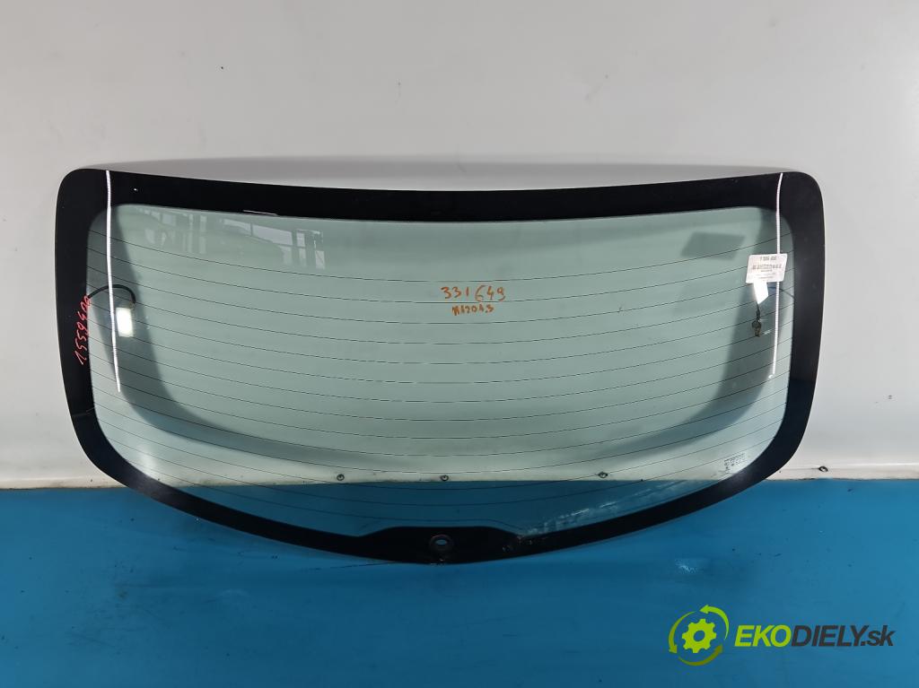 Mazda 3 I BK 2003-2009 1.6 citd 109 HP manual 80 kW 1560 cm3 5- sklo zadná  (Sklo zadné)