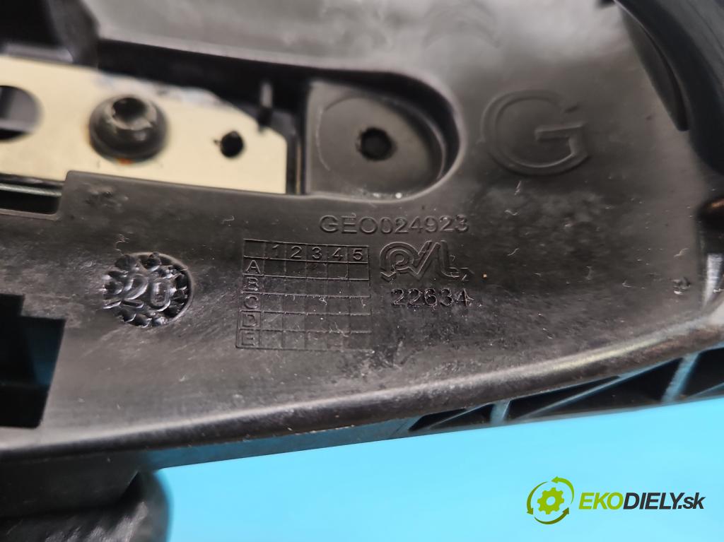 Citroen C5 Aircross 17-25 1.2 T 131 HP manual 96 kW 1199 cm3 5- rukoväť zadné ľavé mimo: GEO024923 (Kľučka dverí ostatné)