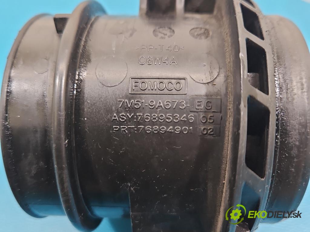 Ford Focus Mk2 2004-2011 1.6 tdci 109 HP manual 80 kW 1560 cm3 5- průtokoměr: 7M51-9A673-EG (Váha vzduchu)