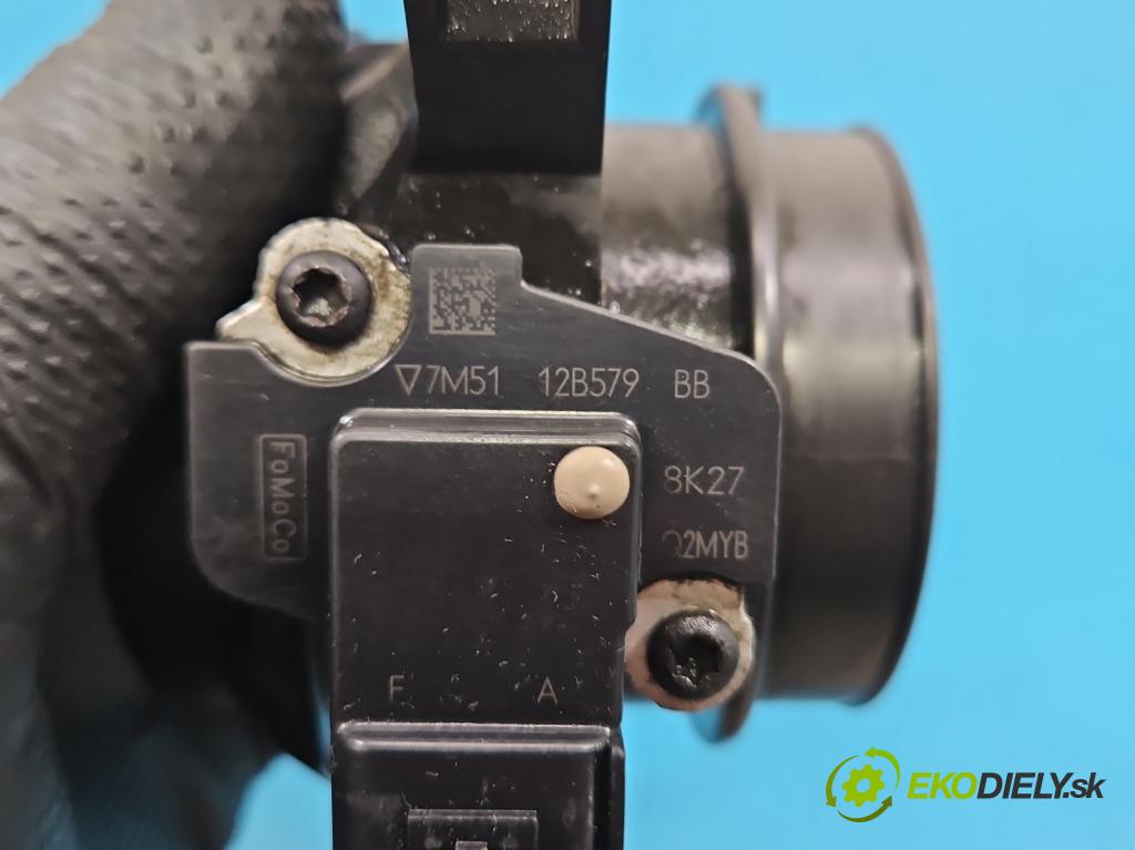 Ford Focus Mk2 2004-2011 1.6 tdci 109 HP manual 80 kW 1560 cm3 5- průtokoměr: 7M51-9A673-EG (Váha vzduchu)