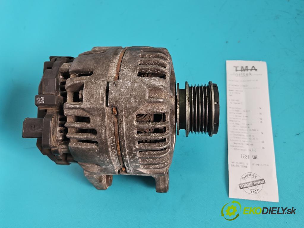 Vw Touran I 2003-2015 1.9 tdi 101 hp manual 74 kW 1896 cm3 5- Alternator 037903025M (Alternátor)