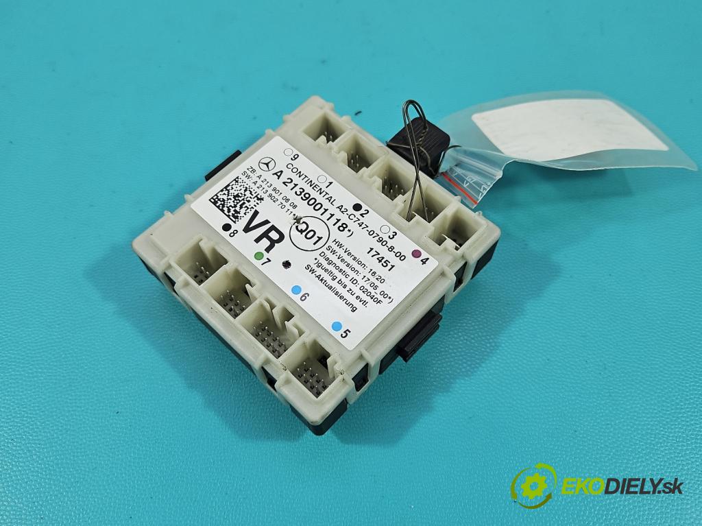 Mercedes E W213 2016-2023 2.0 CDI 194KM: automatic 143 kW 1950 cm3 4- riadiaca jednotka ostatné A2139001118