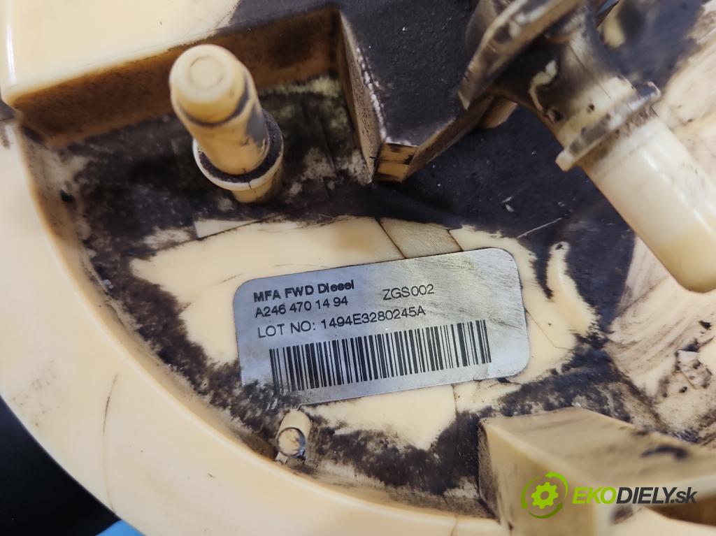 Mercedes B W246  2011-2018 2.1 cdi 136hp automatic 100 kW 2143 cm3 5- čerpadlo paliva A2464701494