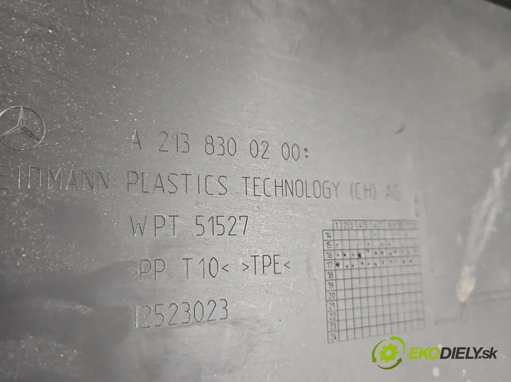 Mercedes E W213 2016-2023 2.0 CDI 194KM: automatic 143 kW 1950 cm3 4- kryt plast A2138300200