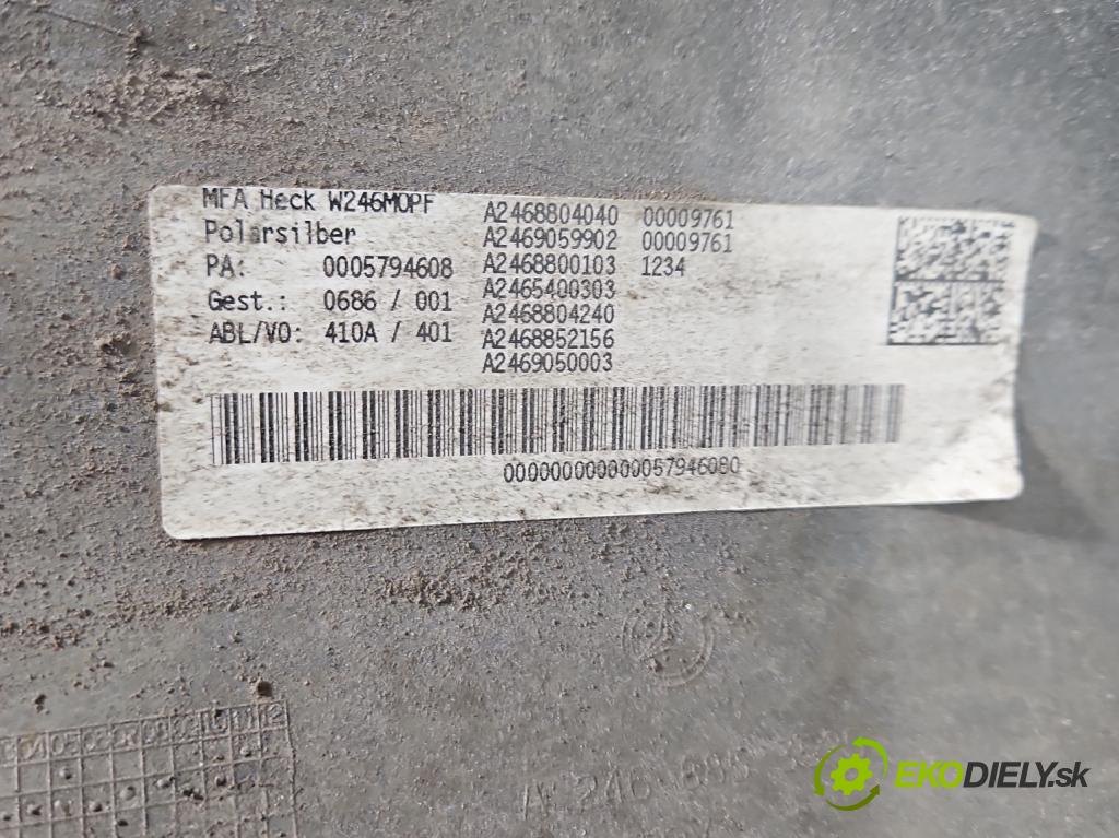 Mercedes B W246  2011-2018 2.1 cdi 136 HP automatic 100 kW 2143 cm3 5- nárazník zadné A2468853525 (Kľučka dverí ostatné)