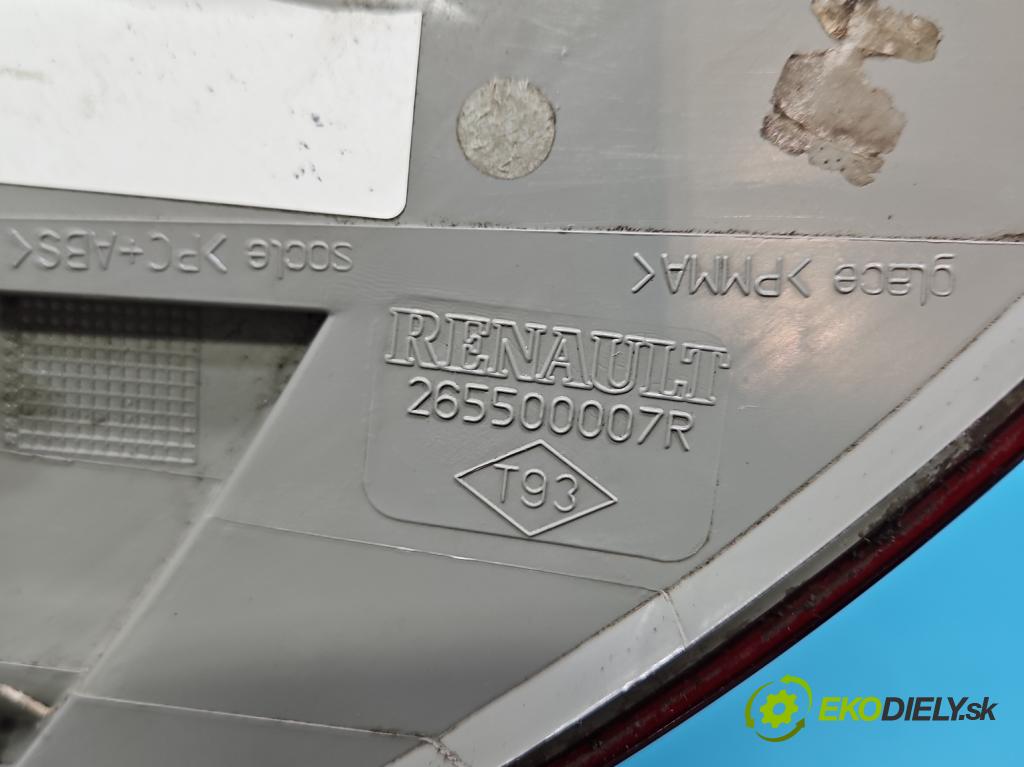 Renault Megane III 2008-2016 1.6 16V 110 HP manual 81 kW 1598 cm3 5- svetlo / reflektor zadné pravé 265500007R (Kľučka dverí ostatné)