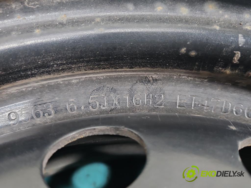 Renault Megane III 2008-2016 1.6 16V 110 HP manual 81 kW 1598 cm3 5- Disk oceľový 16"