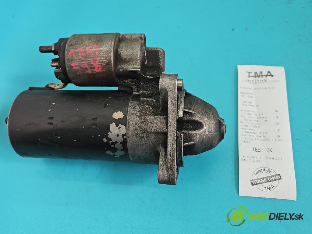 Alfa romeo 147 1.9 jtd 150 hp manual 110 kW 1910 cm3 5- startér: 0001109253 (Startér)