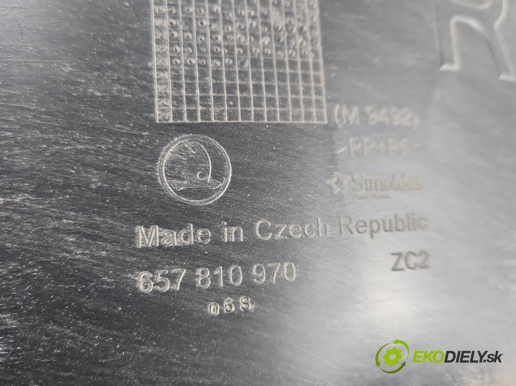 Skoda Scala 2019- 1.5 TSI 150 HP manual 110 kW 1498 cm3 5- Blatník: zadné pravé 657810970