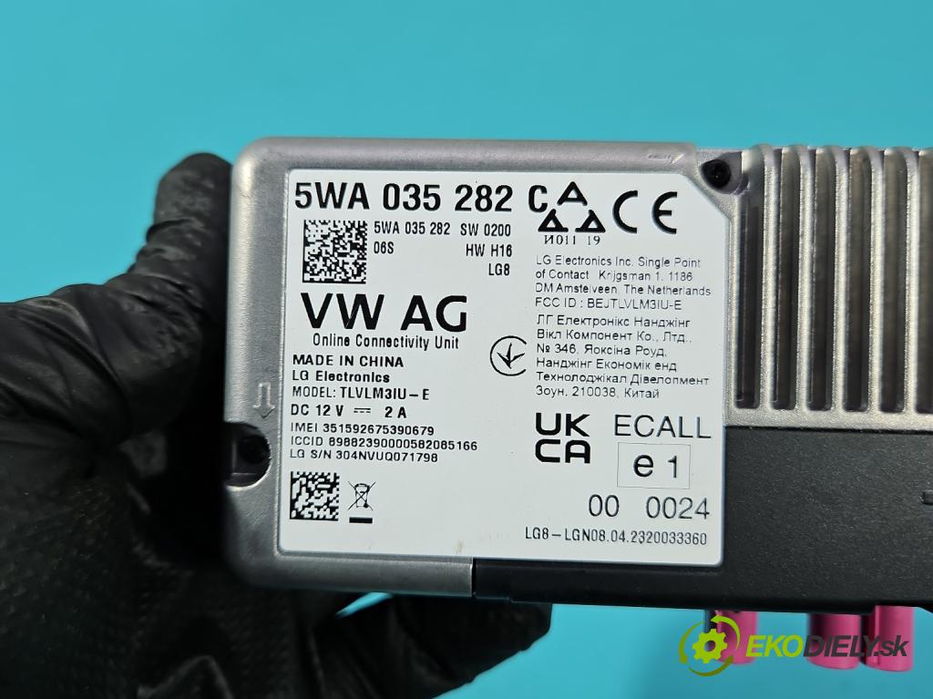 Skoda Scala 2019- 1.5 TSI 150 HP manual 110 kW 1498 cm3 5- riadiaca jednotka ostatné 5WA035282C