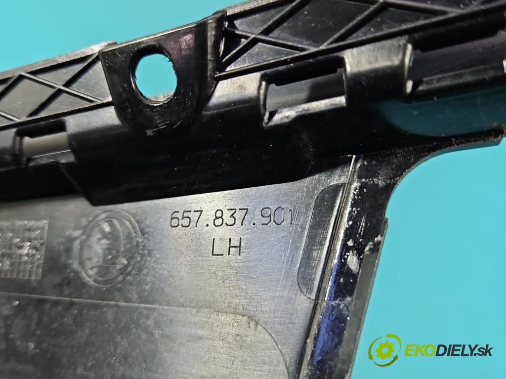 Skoda Scala 2019- 1.5 TSI 150 HP manual 110 kW 1498 cm3 5- lišta dvere predné ľavé 657837901