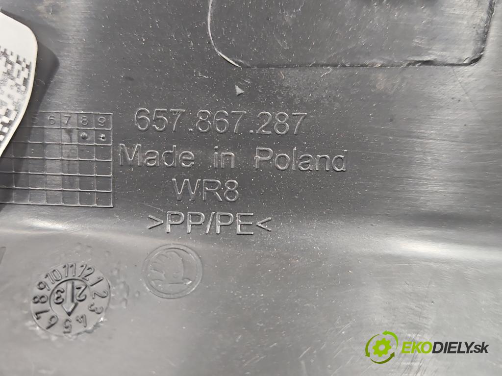 Skoda Scala 2019- 1.5 TSI 150 HP manual 110 kW 1498 cm3 5- kryt plast 657867287