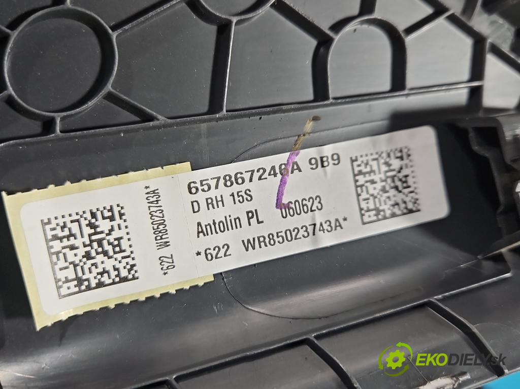 Skoda Scala 2019- 1.5 TSI 150 HP manual 110 kW 1498 cm3 5- kryt plast 657867246A