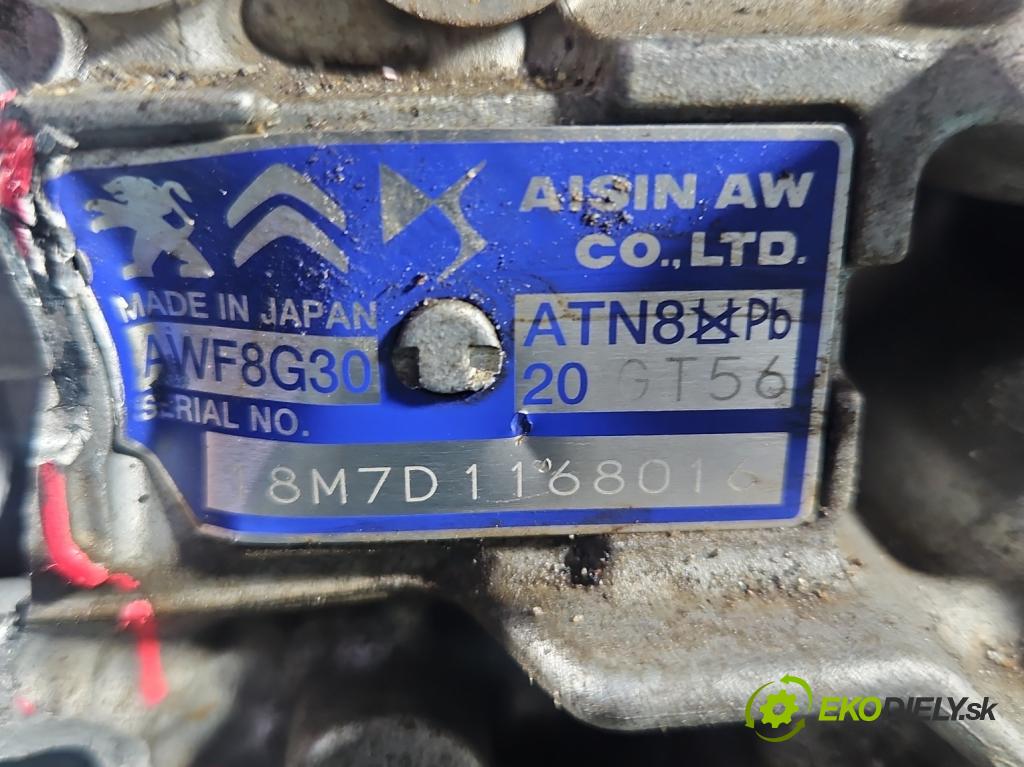 Peugeot 508 II 2018- 1.6 224hp automatic 165 kW 1598 cm3 5- prevodovka stupeň,rýchlosť automat 20GT56