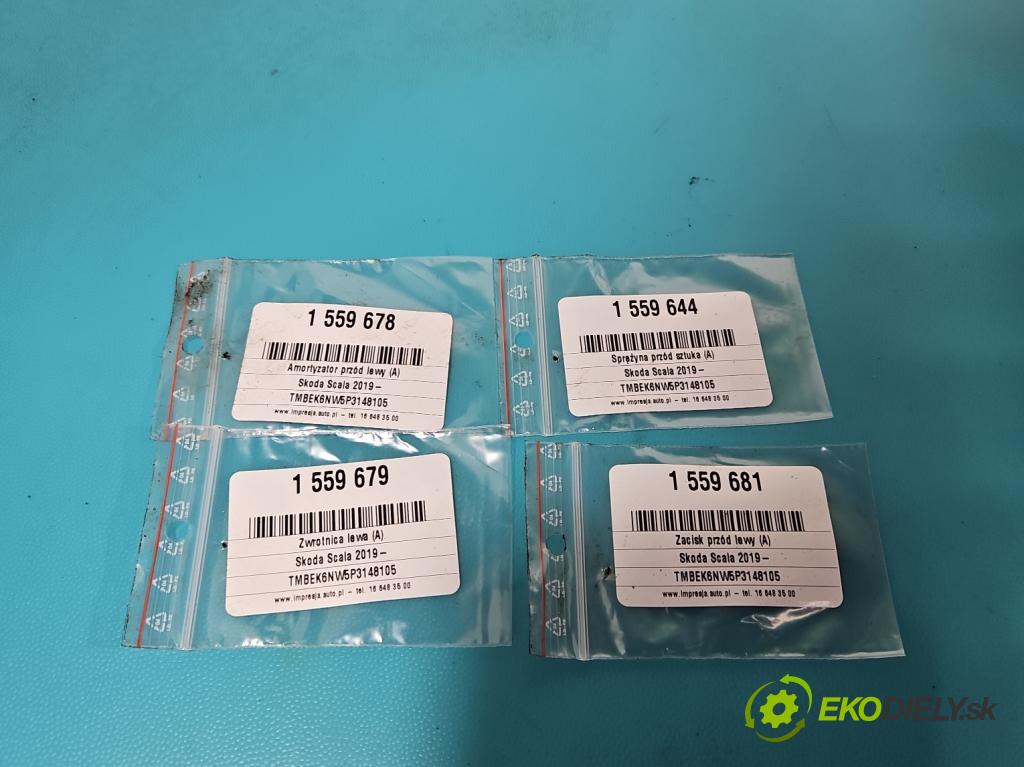 Skoda Scala 2019- 1.5 TSI 150 HP manual 110 kW 1498 cm3 5- tlmič predné ľavý 2Q0413031DD (Kľučka dverí ostatné)