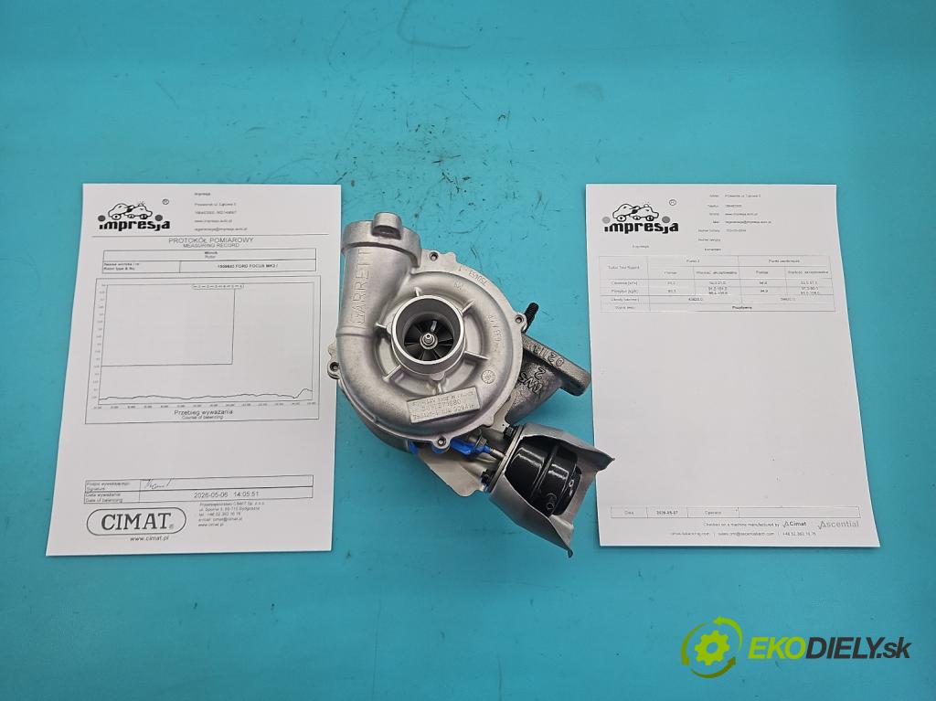 Ford Focus Mk2 2004-2011 1.6 tdci 109 hp manual 80 kW 1560 cm3 5- Turbodmychadlo repasováno 753420-4