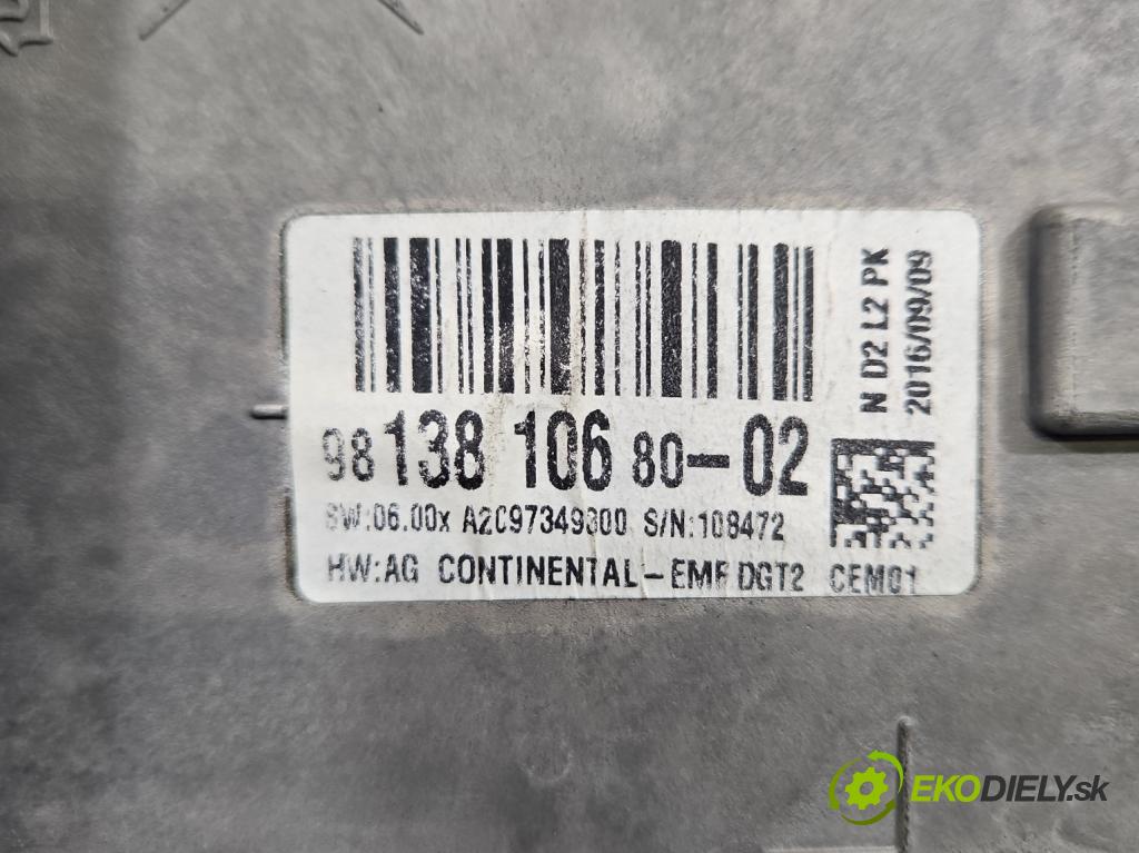 DS 4 2015-2020 2.0 hdi 181KM automatic 133 kW 1997 cm3 5- displej 9813810680 (Přístrojová deska)