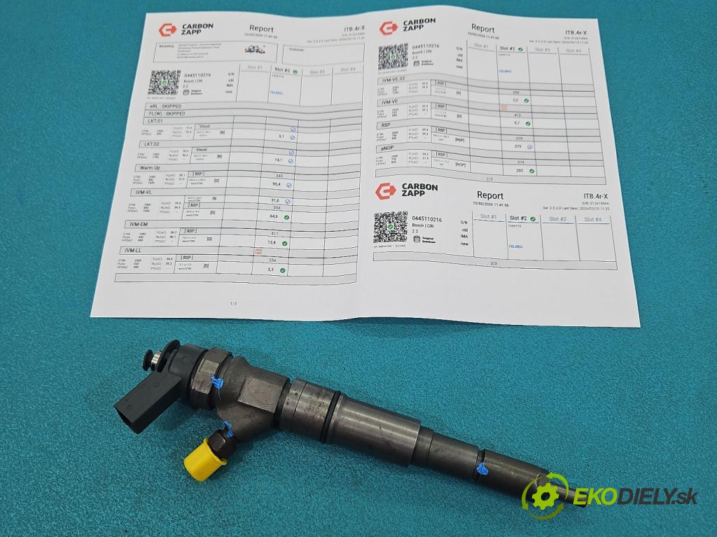 Bmw X3 E83 2003-2010 2.0d 150 hp manual 110 kW 1995 cm3 5- vstřikovač 0445110216 (Vstřikovač paliva)