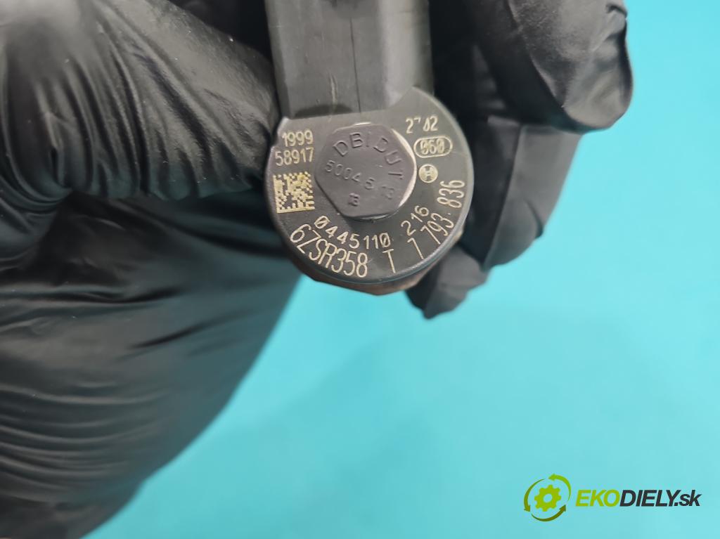 Bmw X3 E83 2003-2010 2.0d 150 hp manual 110 kW 1995 cm3 5- vstřikovač 0445110216 (Vstřikovač paliva)