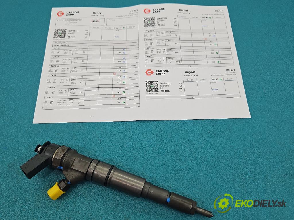 Bmw X3 E83 2003-2010 2.0d 150 hp manual 110 kW 1995 cm3 5- vstřikovač 0445110216 (Vstřikovač paliva)